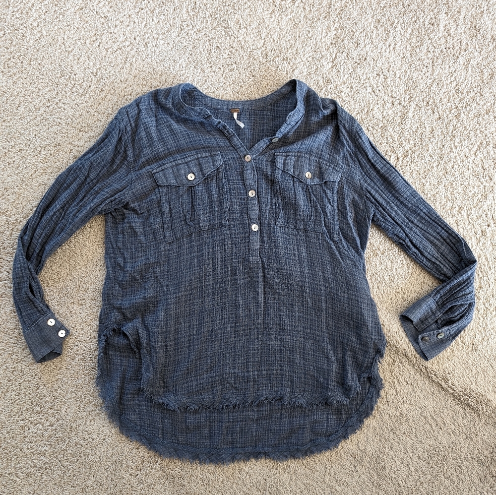 Free People flannel top